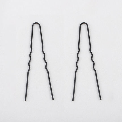 50pcs Women Girls U Shaped Hairpins Base Bun Metal Hairdressing Bobby Bridal Pin Barrette Salon Hair Styling Tools U Clips 7cm
