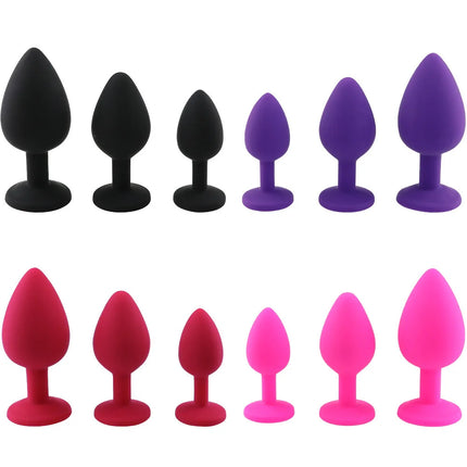 S/M/L New Anal Toy Plug Butt Women/Men Soft Silicone Round Shaped Erotic Bullet Anal Plug Bullet Gay Sex Toys for Adults Toys