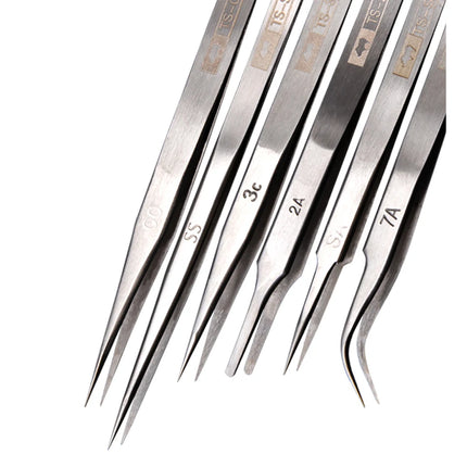 Japan RHINO Tweezers (TS-00/2A/3C/7A/SA/SS) - Precision, for Watch/Phone/Electronics/Jewelry Repair, Hand Tool