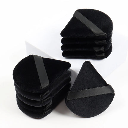Black Triangle Powder Puff Facial Makeup Sponge Soft Velvet Cosmetics Puff Mixer Beauty Foundation Make-Up Sponge Makeup Access