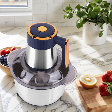 5L Electric Meat Grinder Stainless Steel Food Vegetable Processor Electric Chopper for Ground Beef Deer Chicken