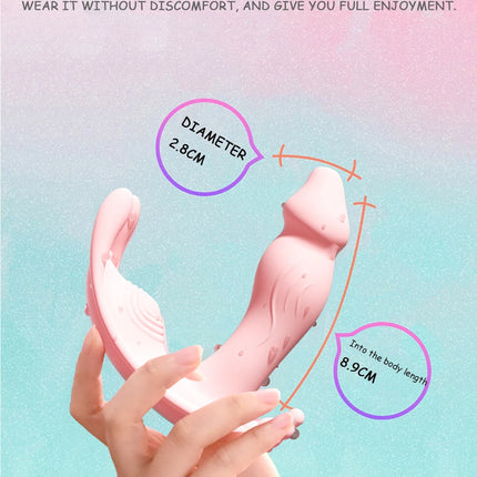 Wearable Dildo Vibrator G Spot Clitoris Stimulator Butterfly Vibrating Panties Erotic Toy Adult Toy for Women Orgasm Masturbator
