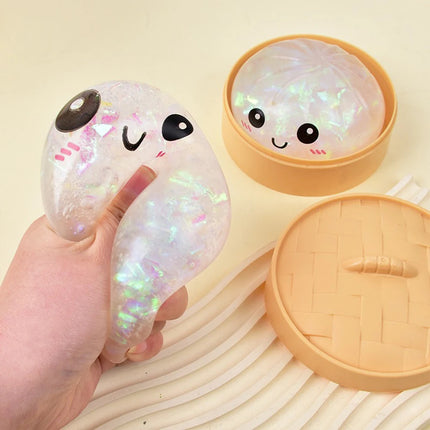High Quality Simulation Flash Dumpling Pressure Ball Slow Rebound Soft Pinch Decompression Baozi Modeling Stress Relief Toy Gift