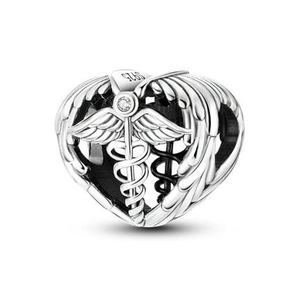 Charm Hot Sales 925 Sterling Silver Charms Beads CZ pave Round Charms Fit Original Bracelet Necklace Charms Jewelry Gift DIY