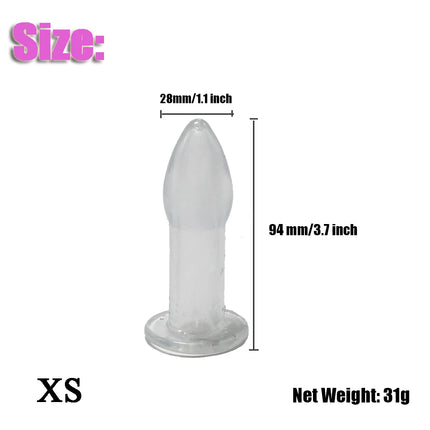 Hollow Vaginal Speculum Peeking Anal Butt Plug Vagina Expander Tunnel Anus Dilator Enema Sex Toys for Adult Women Gay Men