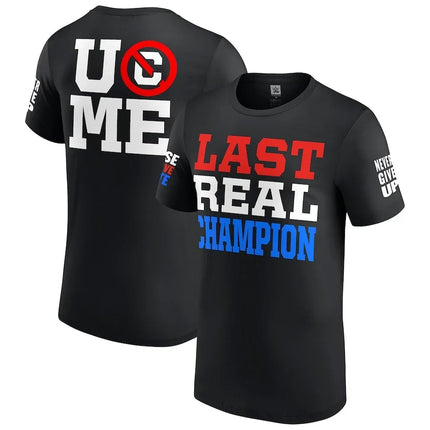 2025 New John Cena Same Cotton Wrestling Round Neck Loose Short-sleeved T-shirt Short-sleeved T-shirt Vintage Alphabet Pattern