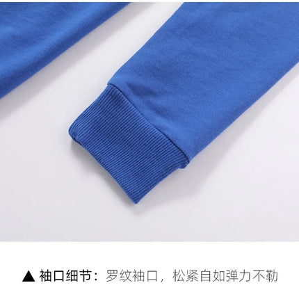 Spring Children's Cotton sweatshirt Boy and Girl Casual Solid Plain Hoodies Tops 3-10 Years Kids Long Sleeve T-shirt Cltohes
