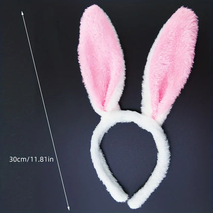 Anal Plug Bunny Tail Set, 2Pcs Metal Stainless Steel Buttplug, Flared Base for Safety, Adult Sex Toy for Couple Play