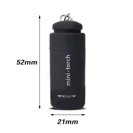 LED Multifunctional USB Rechargeable Strong Light Pocket Keychain Flashlight Waterproof Outdoor Hiking Camping Mini Flashlight