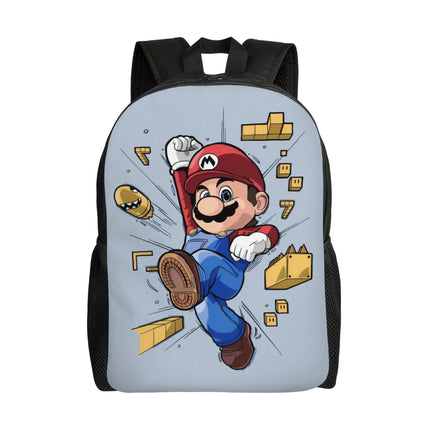 3D Printing M-Marioed Backpacks for Boys Girls Cartoon Yoshi College School Travel Bags Men Women Bookbag Fits 15 Inch Laptop