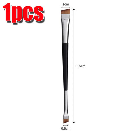 1/10pcs Double Head Blade Eyeliner Eyebrow Brush Portable Soft Flat Fine Eye Liner Brow Contour Makeup Brushes Make Up Tools Set