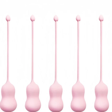 Female Kegel Exercise Pelvic Floor Muscle Trainer Balls Jump Egg Set Adult Sex Toy for Women Postnatal Recovery 5-Pack