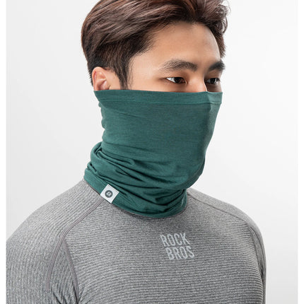 ROCKBROS Windproof Fleece Neck Warmer Winter Scarf Tencel Wool Bandana Mask Snowboard Skiing Outdoor Scarf Balaclava Unisex