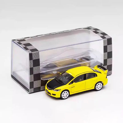 DCT 1:64 Scale Civic Type-R FD2 Coupe Alloy Simulation Car Delicacy Model Static Collectible Toy Gift Display
