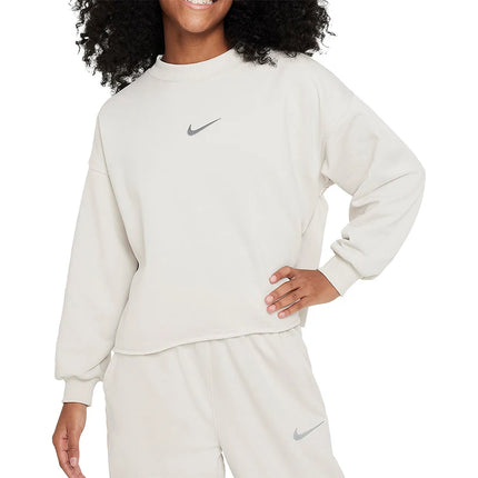 Nike Official Genuine 2024 New Kids' Sport Casual Round Neck Pullover Sweatshirt FN8652-072