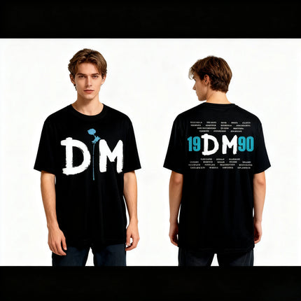 Depeche Mode Electronic Band Peripherals T-shirt Men Women Short Sleeve Classic Rock Punk Global Tour Merch Casual Loose Tees
