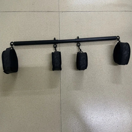 Stainless Steel Adjustable Spreader Bar Handcuffs Wrist Ankle Cuffs BDSM Sex Toy Slave Obedience Bondage Train Fetish Restraints