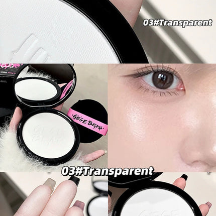 Gege Bear Setting Powder - 20g, Extra Large Size, Oil Control, Transparent, Ideal for Daily Use