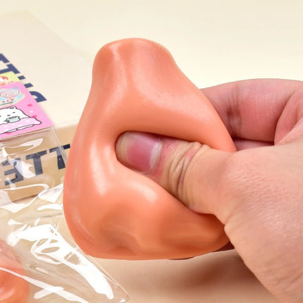Funny Pimple Popper Squeeze Toy Squishy Nose Reusable Low Rebound Fidgets Toys Anxiety-relieving Anti-stress Toys for Friends