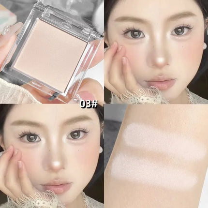 White Jade Color Eyeshadow Matte High Gloss Eyeshadow Makeup Palette Soft Brightening The Face Matte Velvet Eye Shadow Powder