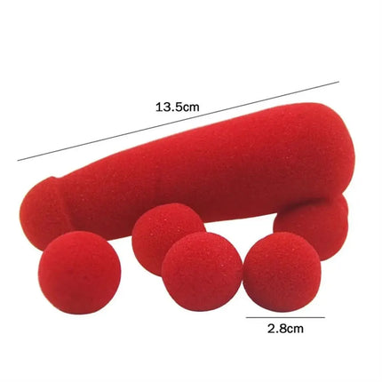 Red Sponge Balls Magic Trick Sponge Magic Prop Funny Gadgets Small Sponge Brother Performing Gimmick Magic Red Sponge