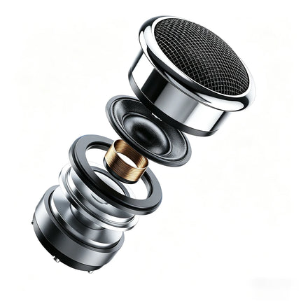 1 Pair 2 Inch Car Tweeter with Enclosure Hi-End Silk Dome Treble Speaker High Fidelity Audio Upgrade for Car Audio System