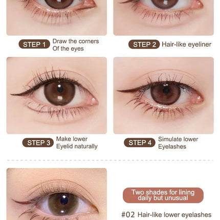 Judydoll Liquid Eyeliner, Ultra Fine Liquid Eyeliner Waterproof with Smooth Strong Fibres, Smudge-proof, Longwearing, Smooth