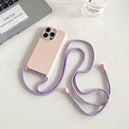 pink / For iPhone 16 / Case & Strap|silicone