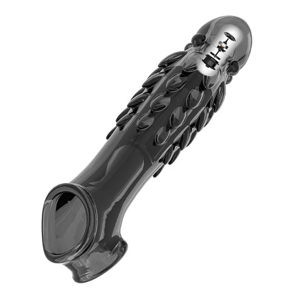 Penis Sleeve Extensions Men's Condoms Enlargement Delay Vibrators Crystal Penis Cock Ring Vibrating Penis Cover Sex Toys For Men