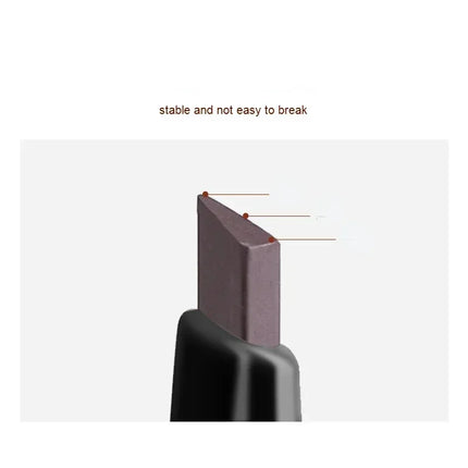 Gold Bar Double Ended Eyebrow Pencil - Ultra Fine 0.5mm Triangle Tip Waterproof & Smudge-proof for 3D Natural Brows