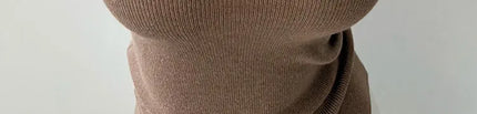 Korean Sle Knitted Vest Women's Base Layer Tank Top Svel f High Collar Spring Autumn Winter Inner And Outer Wear