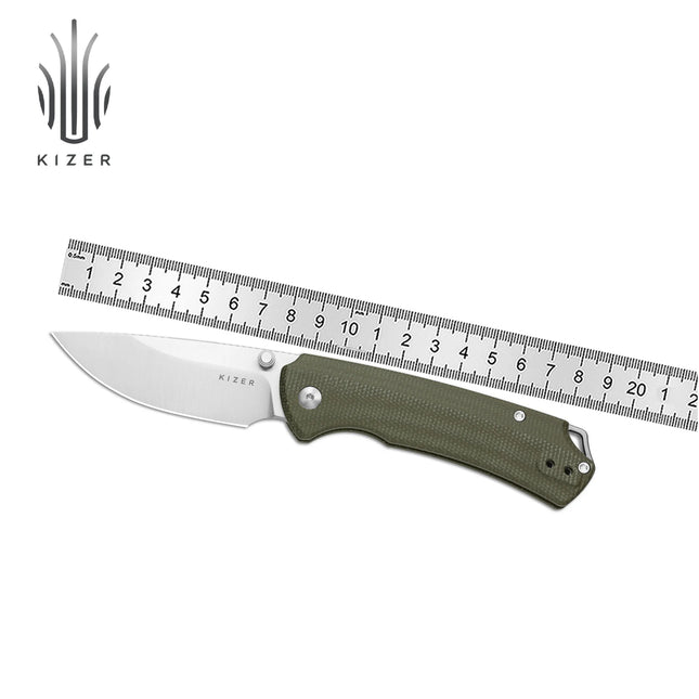 Kizer Folding Knife T1 BD V3490.2BA1/V3490.2BA2 T1 CD V3490.2CA1/V3490.2CA2 Micarta/G10 Handle With Nitro-V Blade Pocket Knives