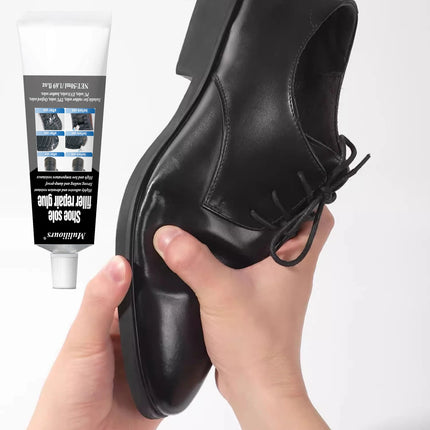 2Pcs Shoe Repair Glue Kit White Black Sole Waterproof Quick Drying Filling Repair Glue Wear-resistant Sealant Crack Repair Agent
