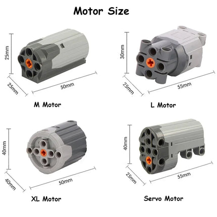 Servo steering motor Power 88004 Functions Technical Parts Compatible with legoeds Building Blocks MOC Brick Power Up Car Truck