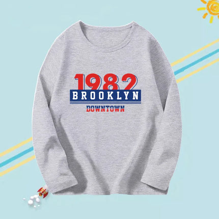 2024 Fashion T shirt Kids New York City Graphic T shirt Harajuku Kawaii Boy Girl Long Sleeve Tops Tees