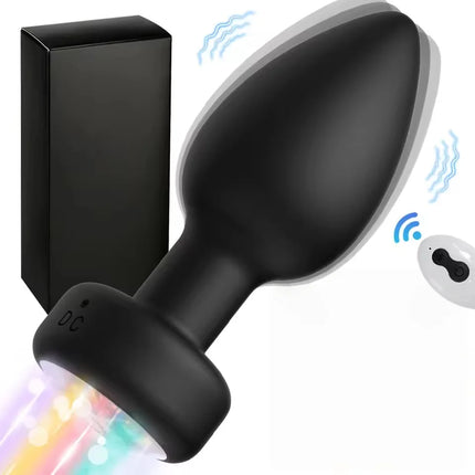 Wireless Control Anal Vibrator for Men Remote Powerful Butt Plug Gay Prostate Massager Female LED Vagin Stimulator Adult Sex Toy