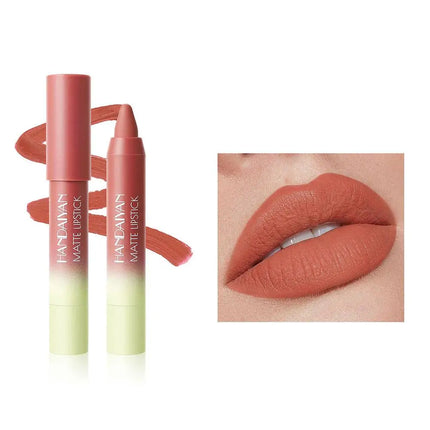 Lipliner Lip Liner Waterproof 8 Color Matte Crayon High Color Rendering Waterproof Cup Free Lipstick Tubular Lipliner Lasting