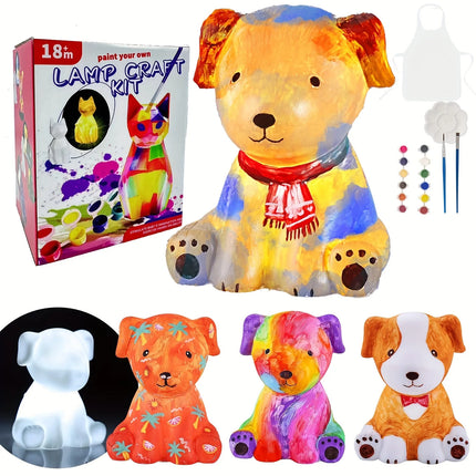 Paint Your Own Unicorn Lamp Art Kit, DIY Night Light, Arts & Crafts, Painting Kit for Kids Ages 8-12, Art Supplies Birthday Part