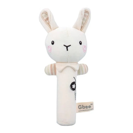 Organic cotton baby hand crank, newborn soothing doll, 0-1 year old baby toy hand bell