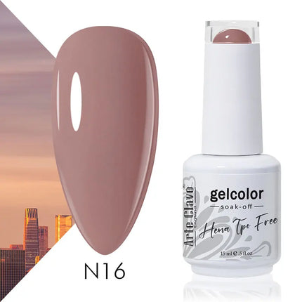 Arte Clavo Red Color Series Nail Polish UV Soak Off Varnish 15ml Manicure Nail Art Long-lasting Hema Tpo Free Gel Nail Polish