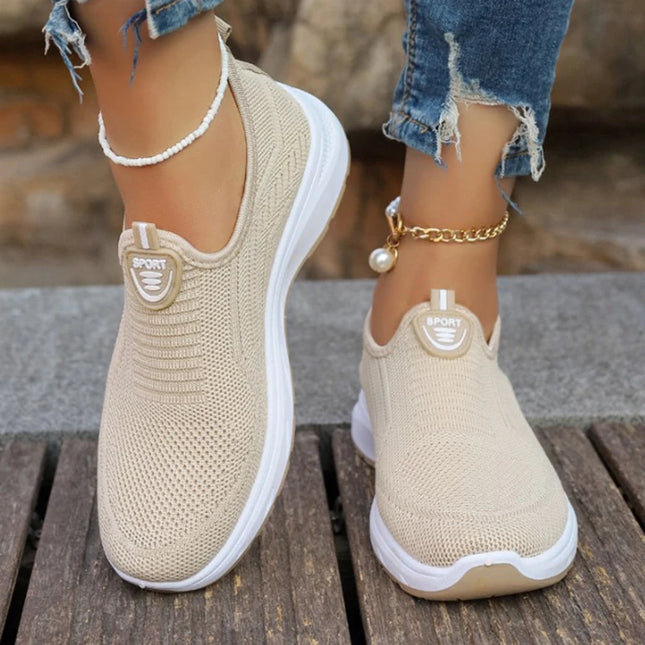 Women's Sneaker Slip On Women Sneakers Breather White Shoes Women Casual Sneaker Sports Shoes Comfortable Vulcanize Shoes Female