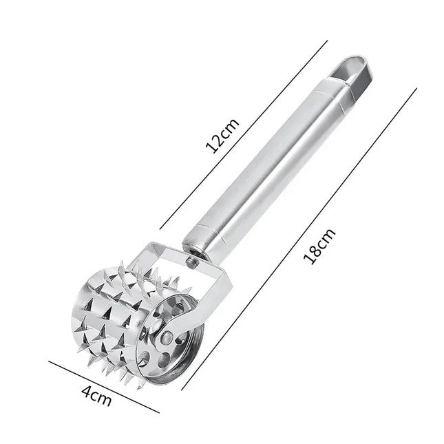 1Pcs Stainless Steel Meat Tenderizer Chopper Roller  Hammer For Steak Knock-Sided  Pork Pounders Cooking Kitchen Tools