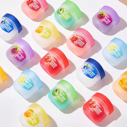 8pcs/box Fruits Lip Balm Sets Moisturizing Lipstick Makeup Base Moisturizer Lip Balm Anti-Cracking Lips Skin Care
