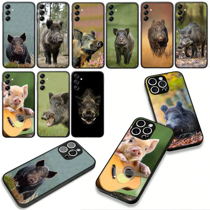 Phone Cover Animal Wild Boar Pig Casing for Xiaomi Redmi Note 14 12 13 ProPlus A4 A3 Pro Plus 12C 13C 14C 5G + Case
