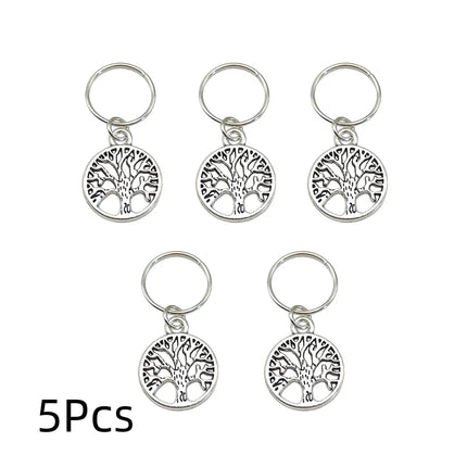 30Pcs/Lot Mix Color Charms Hair Braid Dread Dreadlock Beads Clips Cuffs Rings Hoop Adjustable Jewelry 14MM Clasps Accessories
