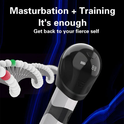 Adjustable Penis Enlargerment Trainer Vibrator Masturbators for Men 10 Vibration Modes Glans Stimulater Massager Adult Sex Toys