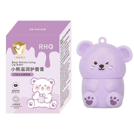 Long Lasting Nourishing Lip Balm Cute Bear Fruit Moisturizing Lip Balm Prevent Dryness & Hydrating Winter Care Lip Balm Lip Care