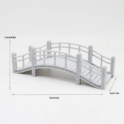 1PC DIY Terrarium Ornaments Miniature Small Bridge Figurine Fairy Garden Bonsai Rockery Lanscaping For Room Decoration
