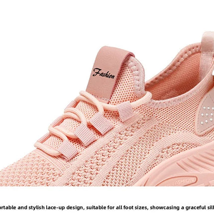Women Casual Shoes Fashion Breathable Walking Mesh Flat Shoes Sneakers Women 2025 Gym Vulcanized Shoes White Female Footwear