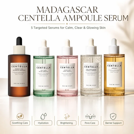 Korean Centella Ampoule Essence,Brightening Calming and Repairing Pores Smoothing Face Moisturize Serum Daily Face Care Products